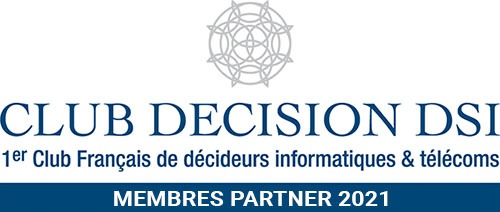 logo club decision dsi club dsi bleu