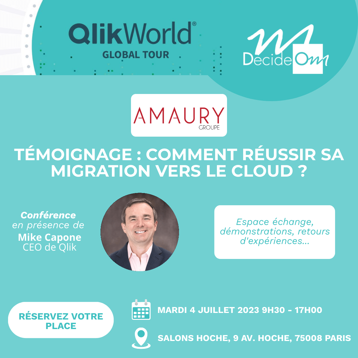 publi Linkedin QlikWorldTour Paris 2023