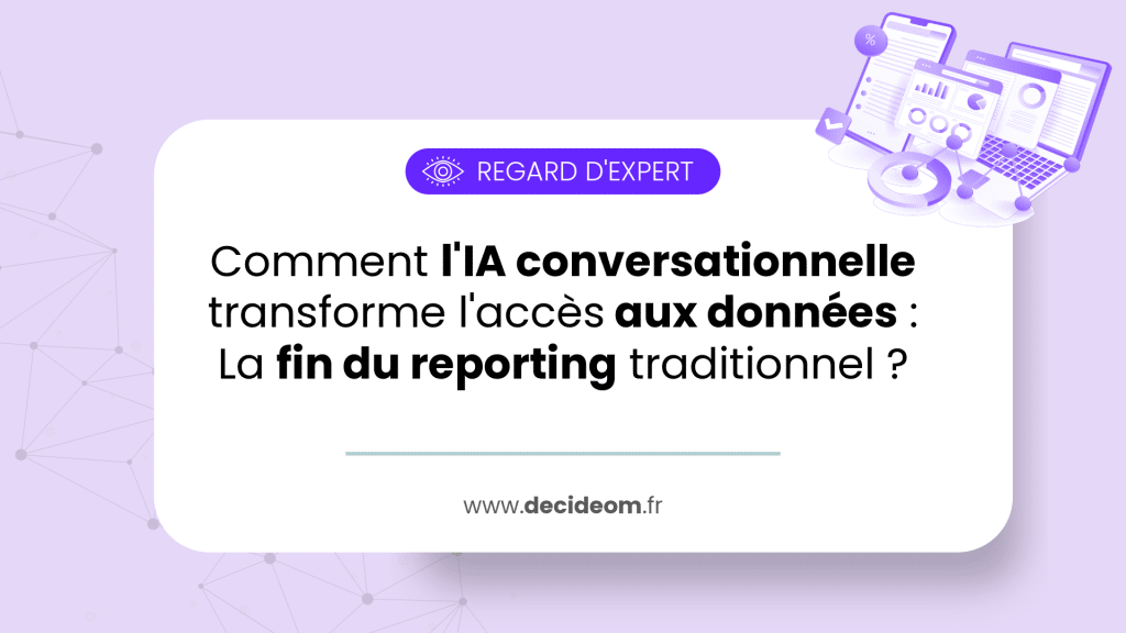 Illustration de l'IA conversationnelle permettant d'interroger les données d'entreprise en langage naturel.