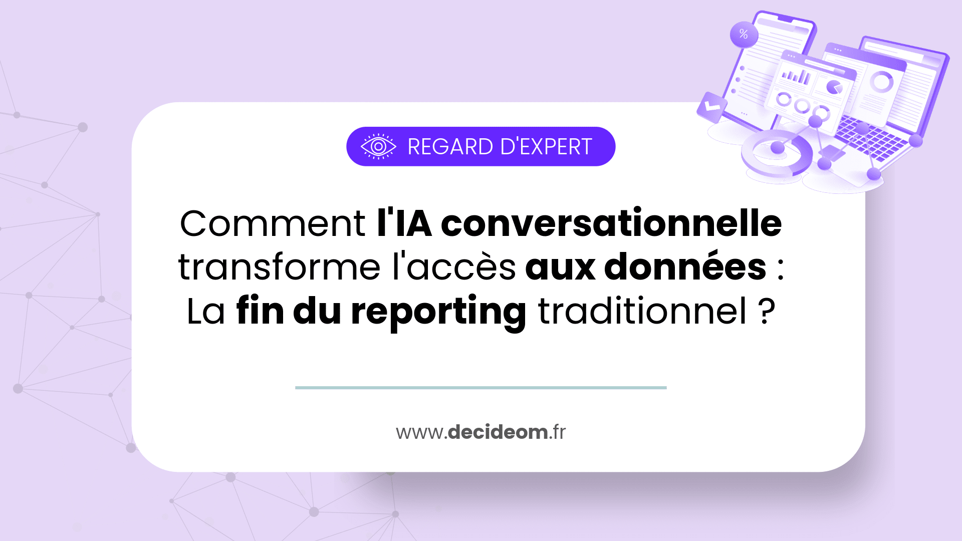 Illustration de l'IA conversationnelle permettant d'interroger les données d'entreprise en langage naturel.